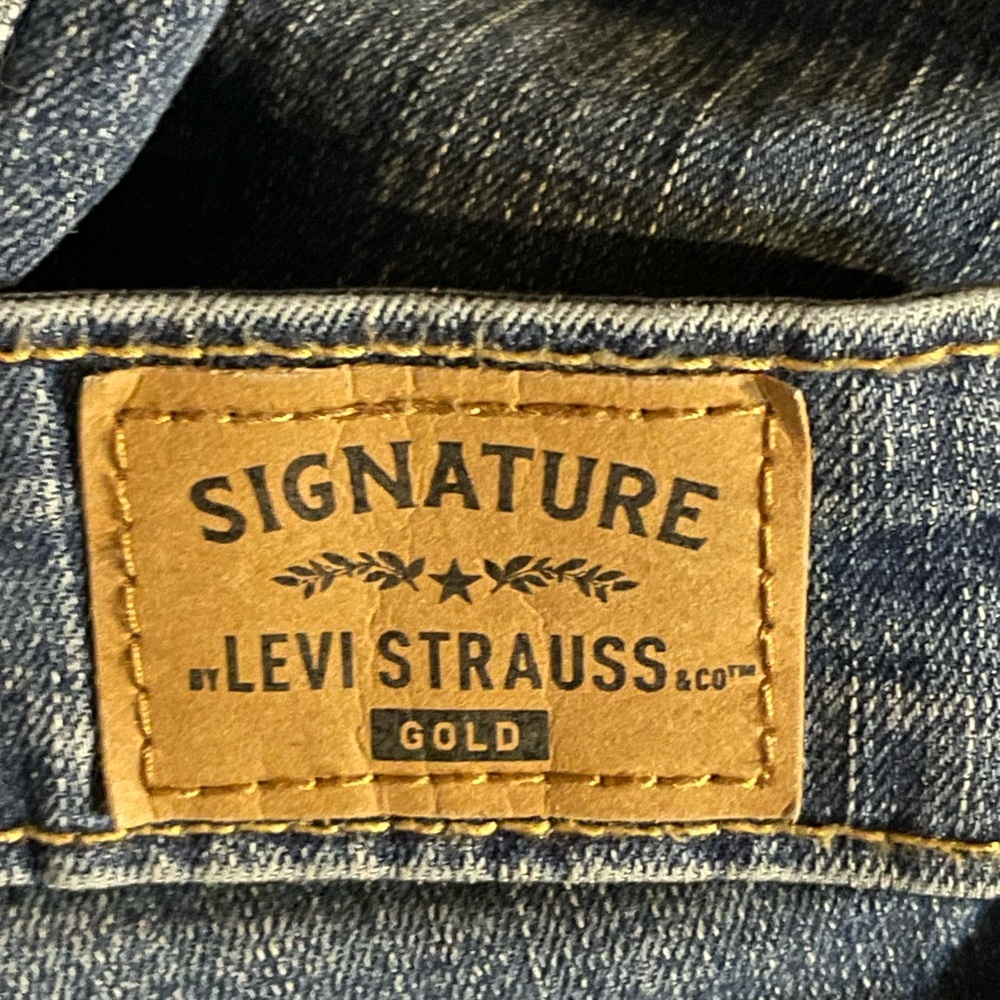 Levi Strauss Signature Gold Size XL Baby Bump Bootcut Maternity Jeans - Picture 3 of 6